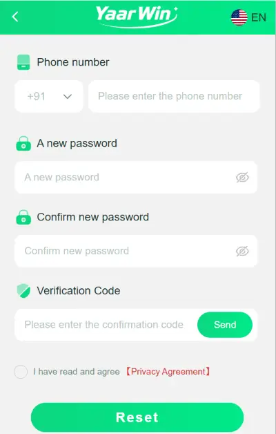reset your password
